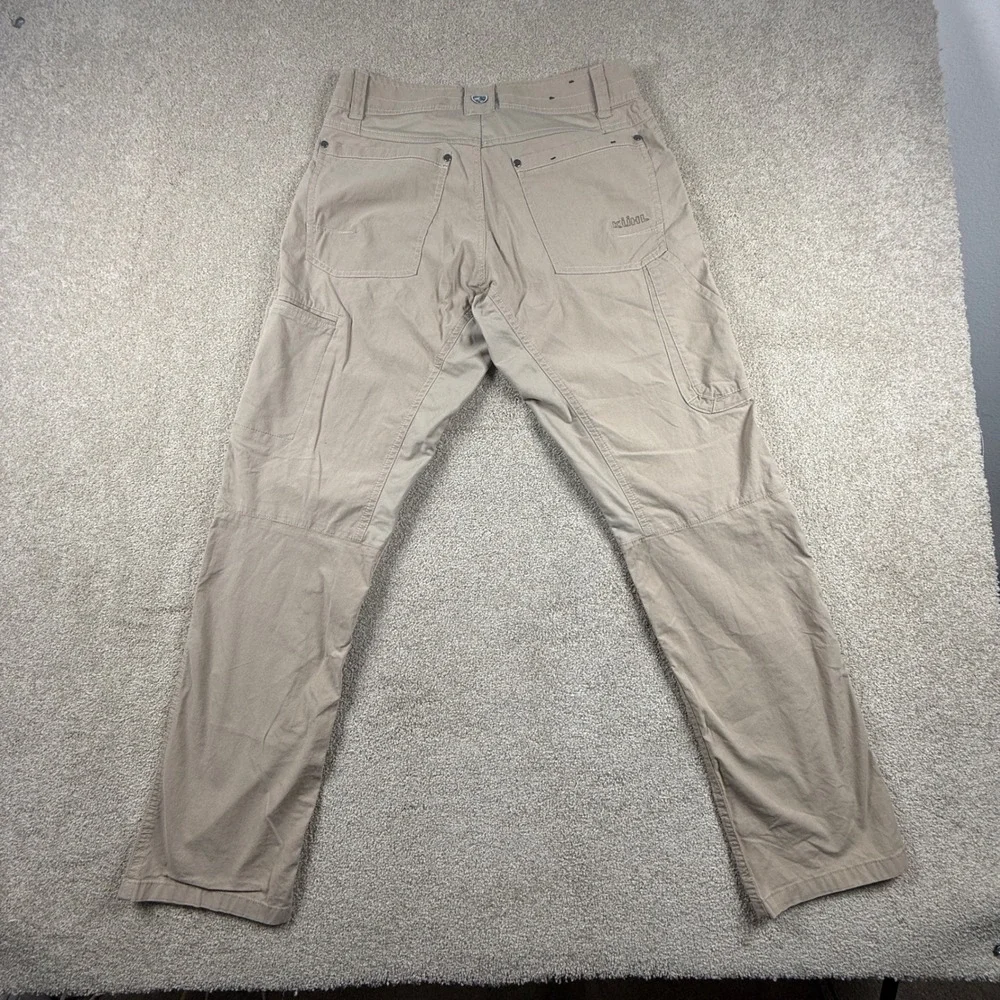 Kuhl Radikl Mens 30x32 Khaki Tan Articulated Knee Rugged Outdoor Hiking Pants